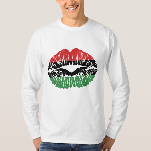 T-shirt African Lips Flag (Devant)