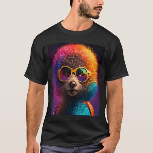 T-shirt African Otter Pride Pop Black Afro Otter 3 (Devant)