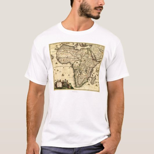T-shirt AfricaPanoramic MapAfrica (Devant)