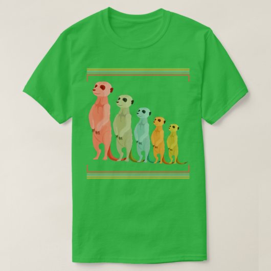 T-shirt Africas Animaux Zoo Keeper Safari Cadeau Meerkat (Design devant)