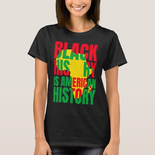 T-shirt Afrika Black History American History USA African (Devant)