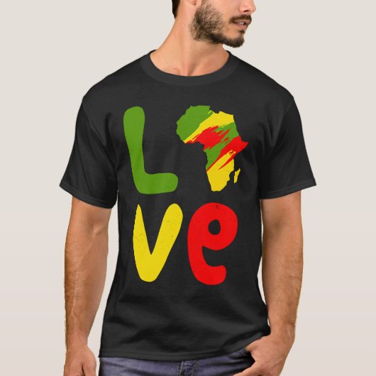 T-shirt Afrique Aimer Afrique Aimer Afrique (Devant)