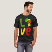 T-shirt Afrique Aimer Afrique Aimer Afrique (Devant entier)