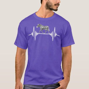 T-shirt Afrique Animal Heartbeat Cadeau Zebra