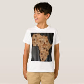 T-shirt Afrique avec bois (Devant entier)