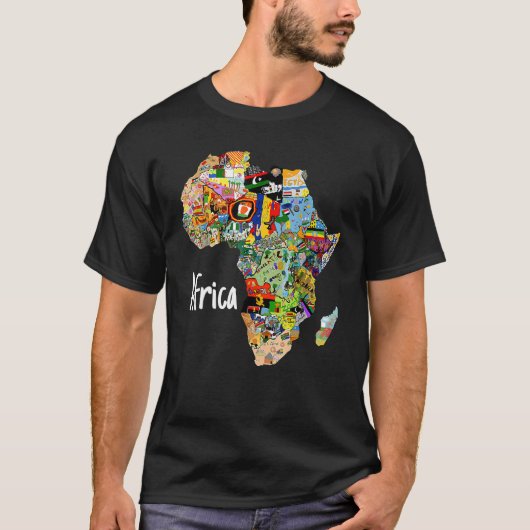 T-shirt Afrique Black History Mois African Roots Melanin P (Devant)