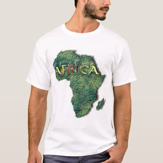 T-shirt Afrique-carte (Devant)