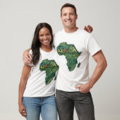 T-shirt Afrique-carte (Unisexe)