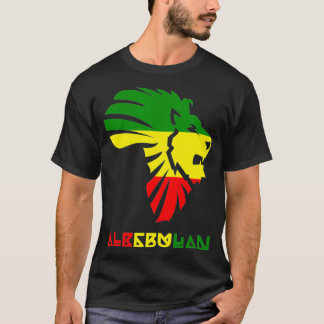T-shirt Afrique Carte Fière Lion Africain D'Alkebulan Pour