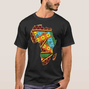 T-shirt Afrique cool Carte Afrique Africains Géographie Mo
