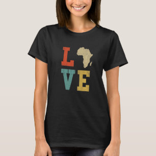 T-shirt Afrique cool Carte Pour Hommes Femmes Afrique Trad