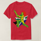 T-shirt Afrique du Sud Cricket Player Conception (Design devant)