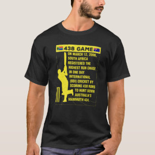 T-shirt Afrique du Sud Cricket Protea 438 Jeu Nostalgia Br