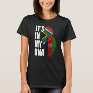 T-shirt Afrique Du Sud Et Afghanistan Mélange Le Drapeau D