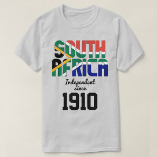 T-shirt Afrique du Sud Fête de l'indépendance du drapeau
