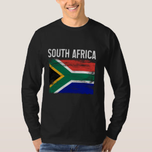 T-shirt Afrique du Sud Fierté drapeau sud-africain racine