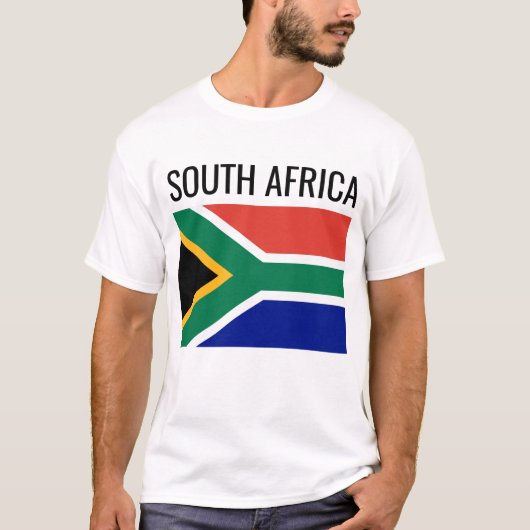 T-shirt Afrique du Sud // Pays du monde Drapeau national (Devant)