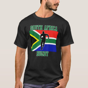 T-shirt Afrique du Sud Rugby avec drapeau sud-africain