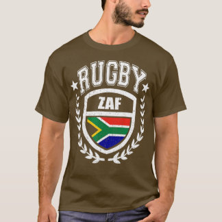 T-shirt Afrique du Sud Rugby Gear Drapeau sud-africain Vin