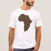 T-shirt Afrique Empreinte de léopard (Devant)