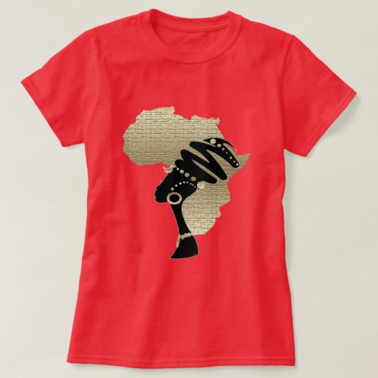 T-shirt Afrique En Or (Design devant)