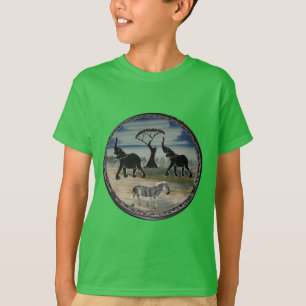T-shirt Afrique Kenya Beau Élégant Faune