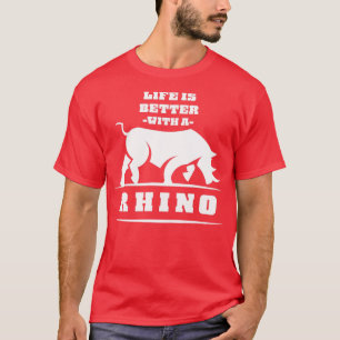 T-shirt Afrique Pachyderm Animaux Rhinoceros Safari Rhino