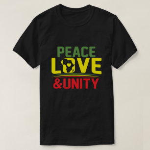 T-SHIRT AFRIQUE - PAIX, AMOUR ET UNITÉ