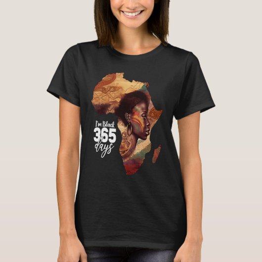 T-shirt Afrique Pour Les Femmes Mois De L'Histoire Noire A (Devant)