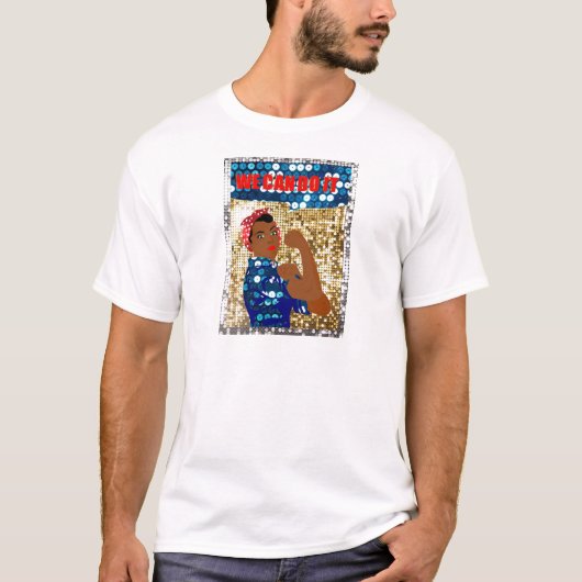 T-shirt afrique rosie le riveter (Devant)