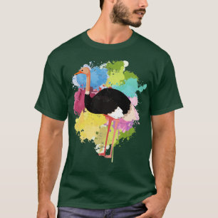 T-shirt Afrique Safari Bird Ostrich