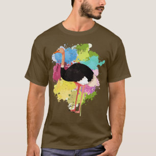 T-shirt Afrique Safari Bird Ostrich