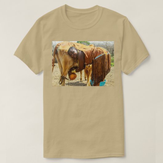 T-shirt Afrique Tanzanie membre du Datoga Datoo (Design devant)