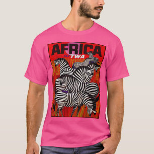 T-shirt Afrique Vintage Voyage Publicité Imprimer