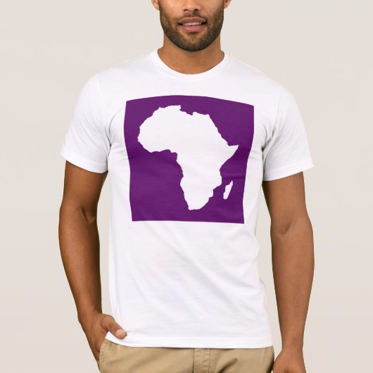 T-shirt Afrique violette Audacieuse (Devant)