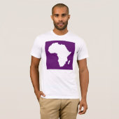 T-shirt Afrique violette Audacieuse (Devant entier)