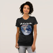 T-shirt Afrique - Vue de la planète Terre depuis Apollo 17 (Devant entier)