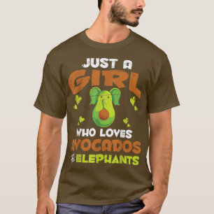 T-shirt Afrique Zoo Animal Avocado Amoureux Filles Femmes
