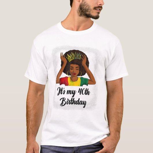 T-shirt Afro 40e Anniversaire (Devant)