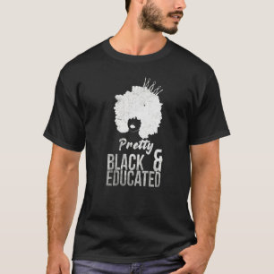 T-shirt Afro Africain vintage Joli Et Éduqué Melanin B