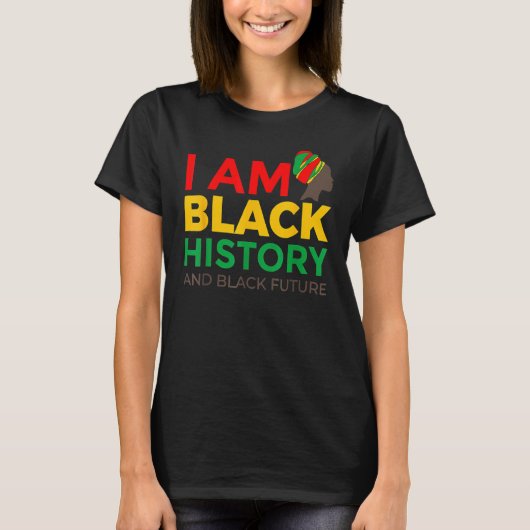 T-shirt Afro American Gift Afrocentric Gift I Am Black His (Devant)