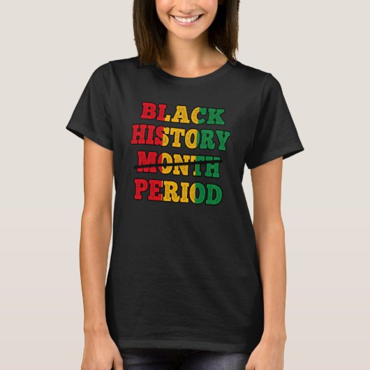 T-shirt Afro Black Histoire Mois Période African Pride BHM (Devant)