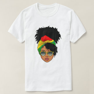 T-shirt Afro Black Woman Melanin Queen African Black Histo