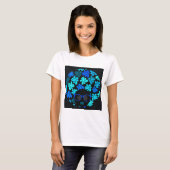 T-shirt Afro Diva Bleu (Devant entier)