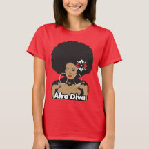T-shirt Afro Diva pour dames