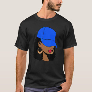 T-shirt Afro femme Casquette Melanin Black Woman Black Gir