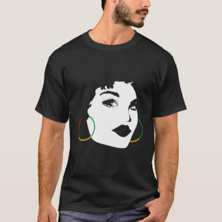 T-shirt Afro Girl African American Black Woman Graphic