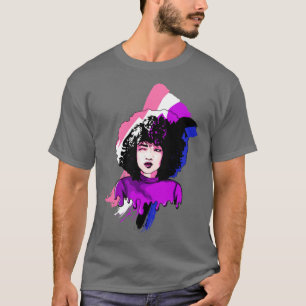 T-shirt Afro Girl Genderfluide Drapeau Noir Histoire Melan