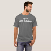 T-shirt Afro-gris maman Birds (Devant entier)