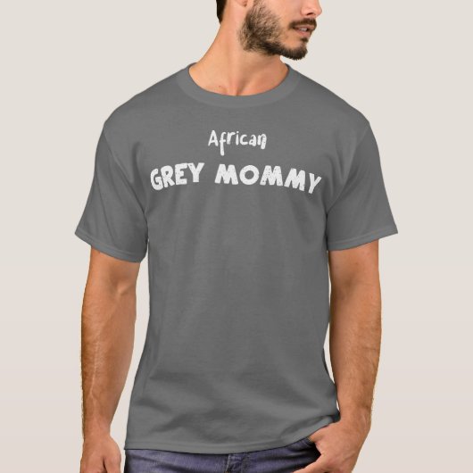 T-shirt Afro-gris maman Birds (Devant)